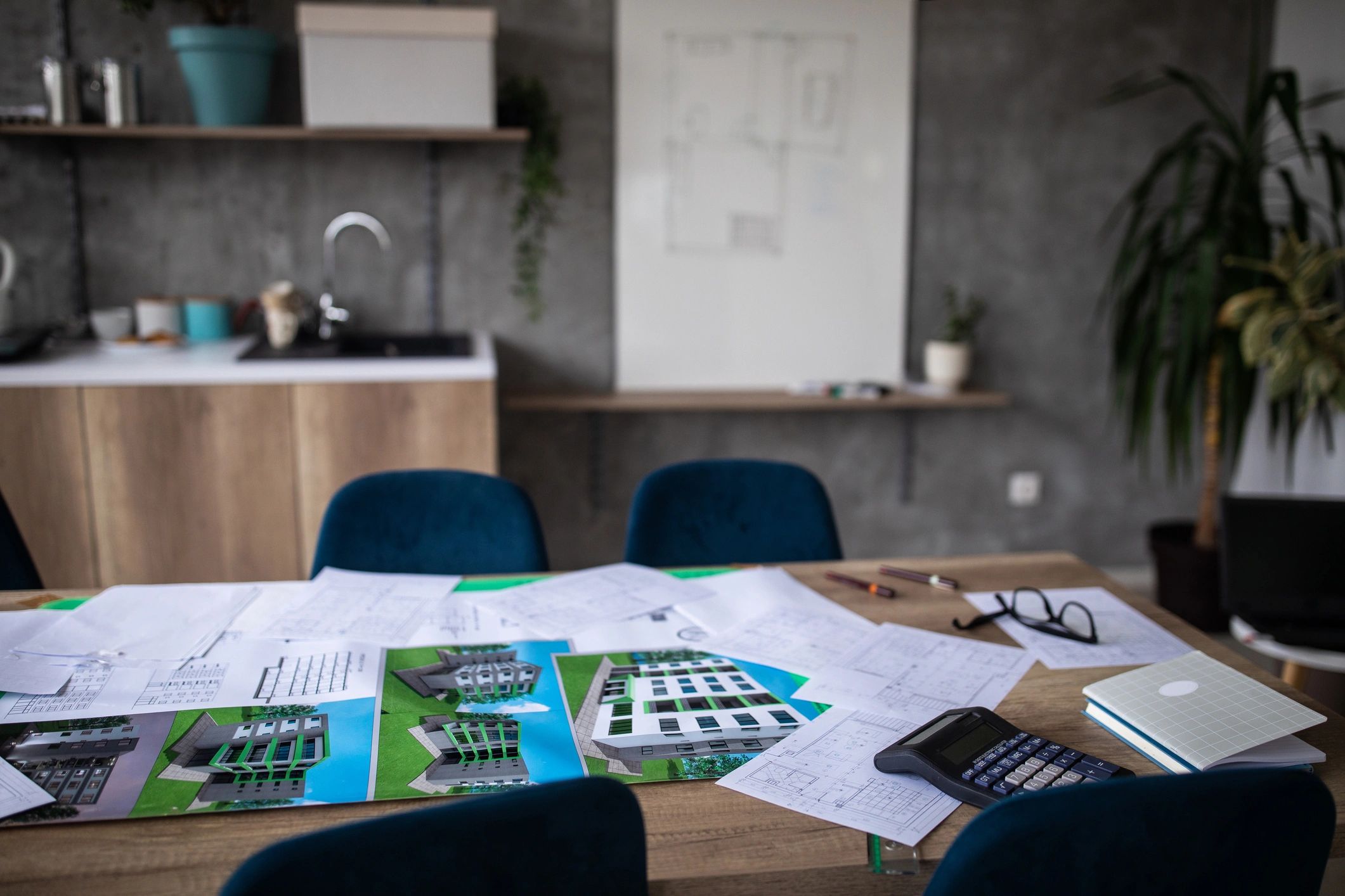 Modern office interior for professional consultation and planning