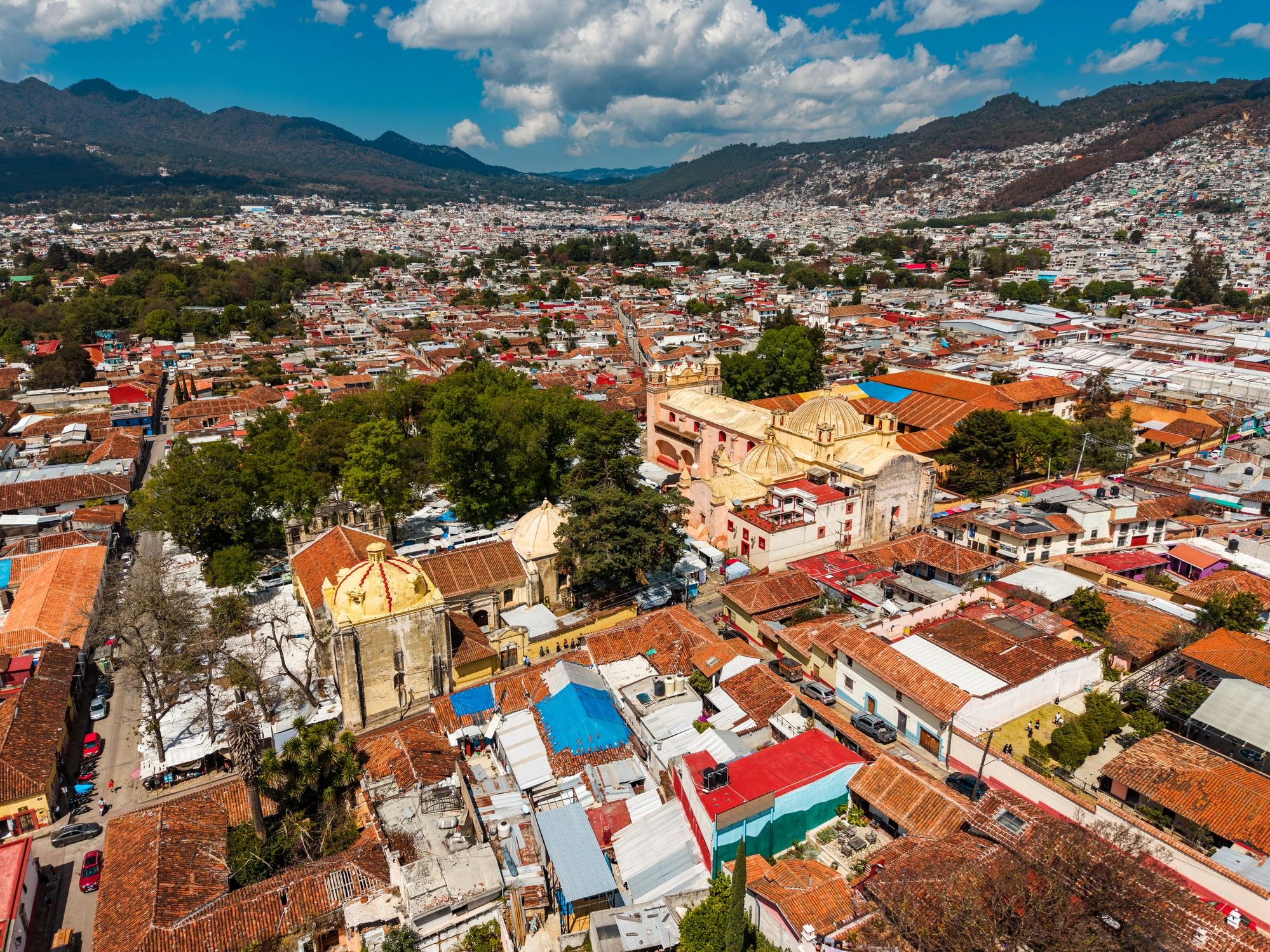Aerial city view in Mexico representing location and ownership context